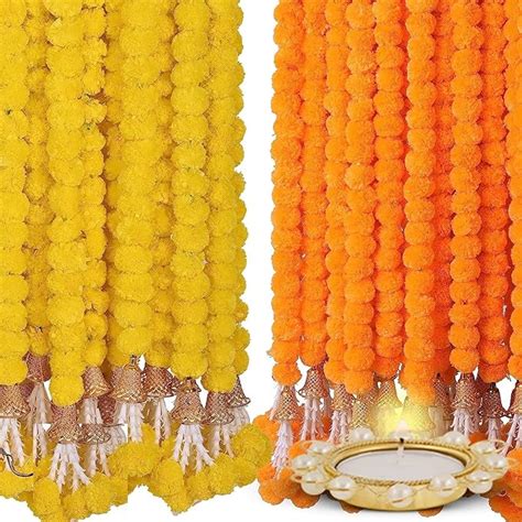 Buy Home Buy Artificial Genda Phool for Decoration Flowers for ...