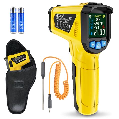 Infrared Thermometer Temperature Gun -58°F~1472°F, MESTEK Digital Laser ...