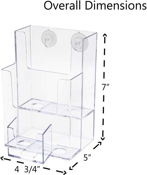 Buy Marketing Holders 4W Pamphlet Display with Attached Vertical ...