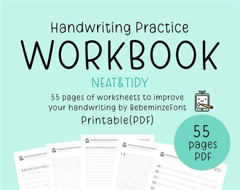 Printable Print Handwriting Worksheetsa4-12pages Uppercase, Lowercase ...