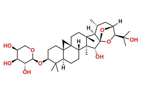 Cimigenol 3-Alpha-L-arabinoside | CAS No- 256925-92-5 | Cimicifugoside ...