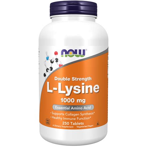 Now Foods, L-Lysine, 1000 mg, 250 Tablets : Amazon.in: Health ...