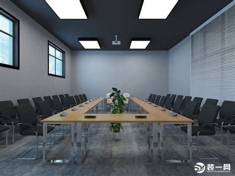会议室-地产公司125平商铺办公室装修实景图-家居美图_装一网装修效果图