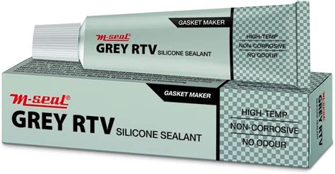 M-Seal Grey RTV Silicone Sealant, High Temperature Adhesive (85g ...