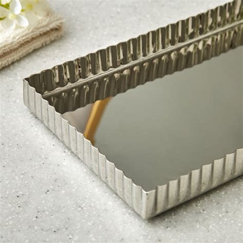 Buy Iced Palace Drift Metal Tray from Home Centre at just INR 799.0