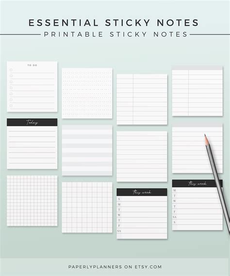 Post It Note Template Printable - Free Printable Designs – Perfect for ...