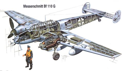 Messerschmitt Bf 110G-4/R2 'night fighter Luftwaffe, 1944 | Ww2 fighter ...