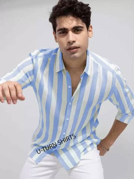 Blue And White Striped Shirt - Buy Blue And White Striped Shirt online ...