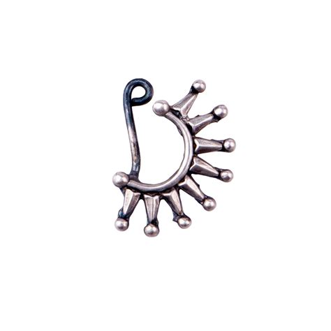 Silver Kiran Nath (Left, Clip-On) – 92.5 Silver | House of Aadyaa