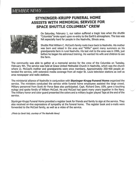 Styninger Funeral Homes | Nashville IL