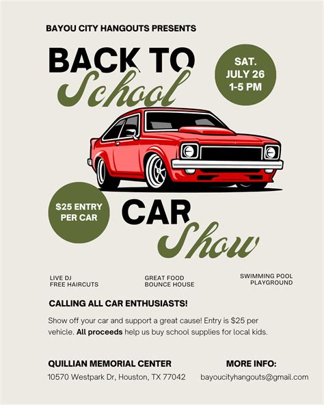 Back To School Car Show - Houston, TX | CarCruiseFinder