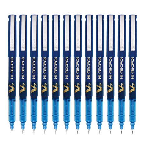 Pilot V7 Pen - Blue Body, Blue Ink, Pack of 12,9000019576 : Amazon.in ...