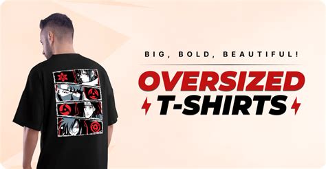 Anime Oversized T Shirts | Unisex Baggy Tees – Dudeme