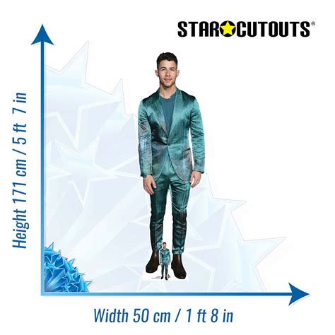 CS872 Nick Jonas Singer Height 172cm Lifesize Cardboard Cut Out With M ...