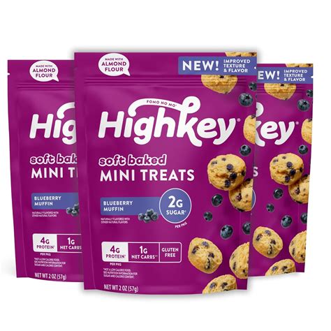 HighKey Low Sugar Blueberry Muffins - 2oz Low Carb India | Ubuy
