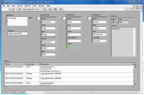 Image result for NI LabVIEW Example GUI and Diagram