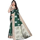 Yashika Women's Art Silk Saree With Attached Blouse (Sdpl-Matwali_Black ...