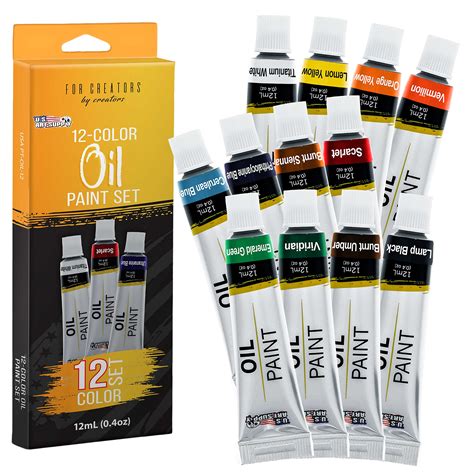 U S Art Supply 12 Color Oil Paint Set 12ml | Desertcart INDIA