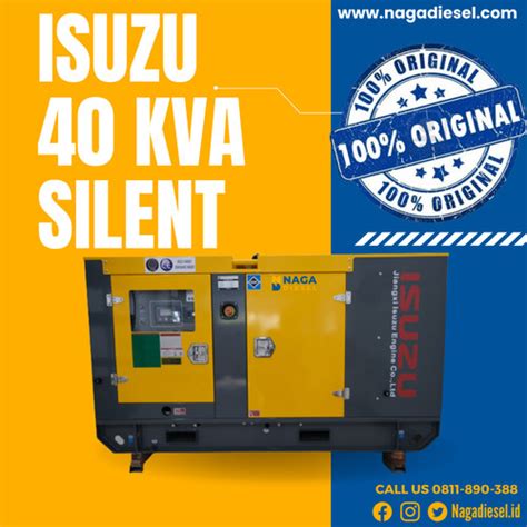 Jual Genset Isuzu 40 Kva Silent - Jakarta Barat - Naga Diesel Official ...
