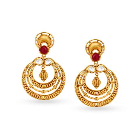 Antique Gold Drop Earrings