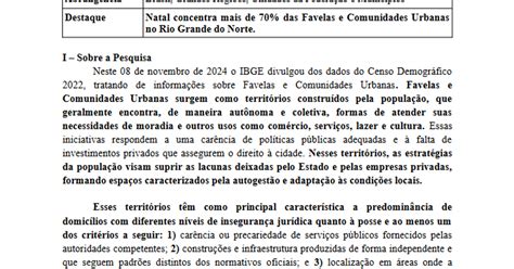 Censo Demográfico 2022: Comunidades e Favelas — Teletype