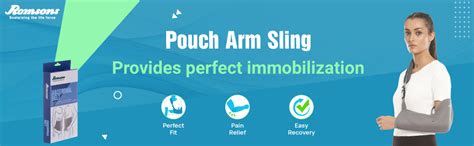 Buy Romsons Pouch Arm Sling Hand Supporter For Fractured Arm, Hand ...