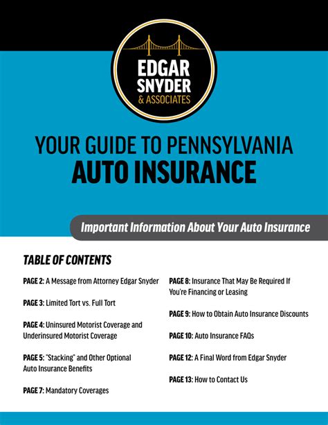 Image result for Example of PA Auto Insurance Policy