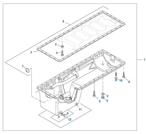 PAI 341370 CATERPILLAR 7C3236 OIL PAN KIT 3406 / 3406E 36 QT ALUMINUM ...