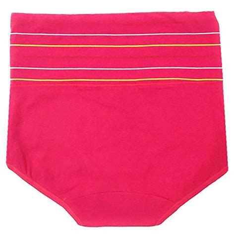 PLUMBURY® Women's Cotton High Waist Full Coverage Tummy Control Panty ...