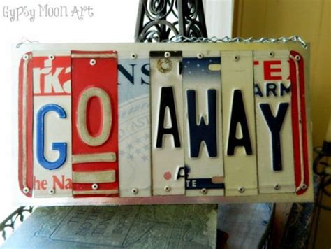 Image result for Recycled License Plate Crafts