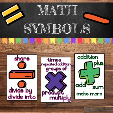 Image result for Elementary Math Symbols