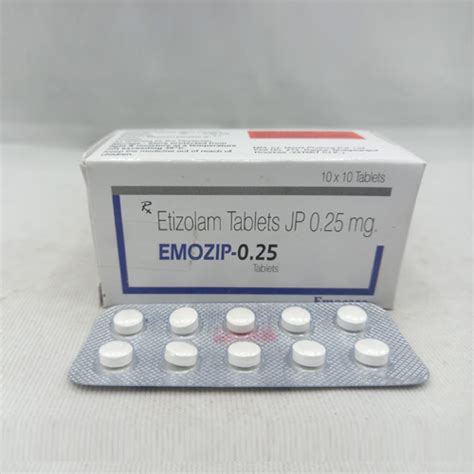 EMOZIP-0.25 Tablets Mestra Pharma Pvt. Ltd.