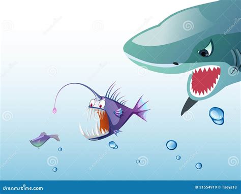 Shark Eating Fish Clip Art