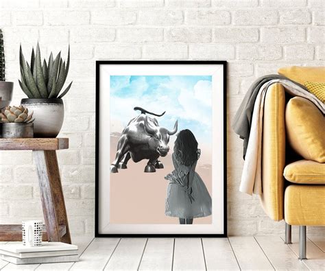 Fearless Girl Statue - Empowering Feminist Wall Art Gift for Boss Women ...