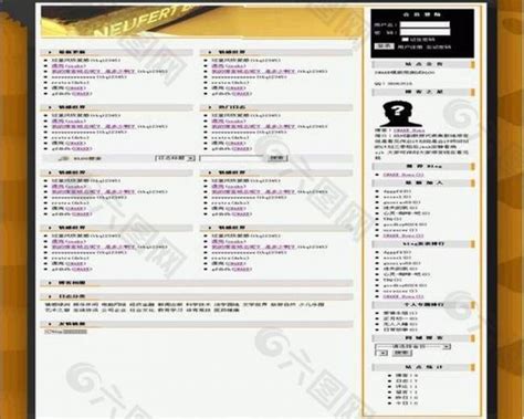 论坛模版设计图__中文模板_ web界面设计_设计图库_昵图网nipic.com