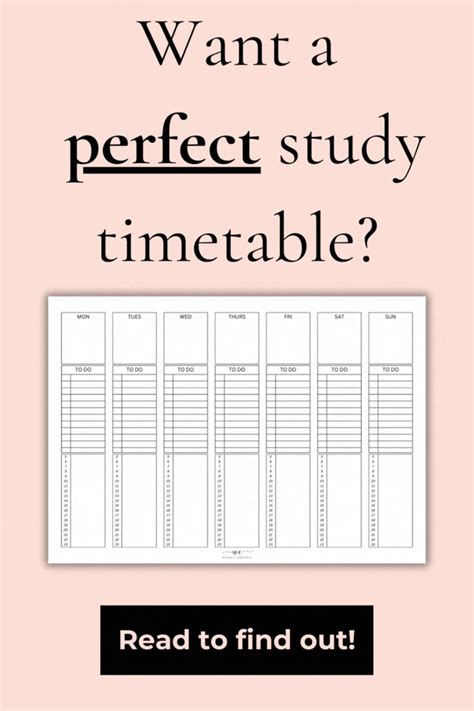 DIY Study Timetable 的图像结果