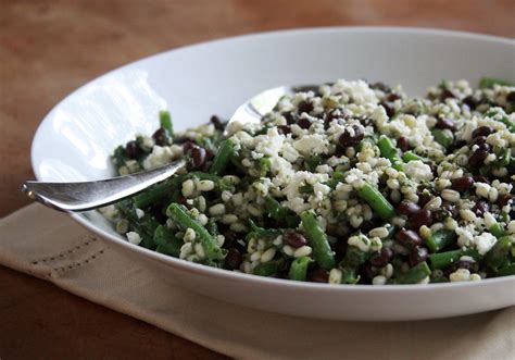 Barley and Bean Pesto Salad - Espresso and Cream