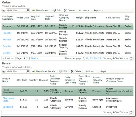 Java EE Master-Detail Example 的图像结果