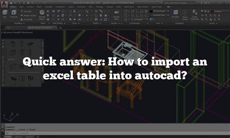 How to Insert Excel File in AutoCAD 的图像结果