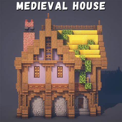 Image result for Minecraft How to Build a Medieval House Tutorial