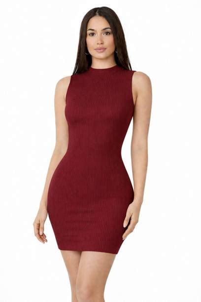 Red Bodycon Dress - Buy Red Bodycon Dress online at Best Prices in ...