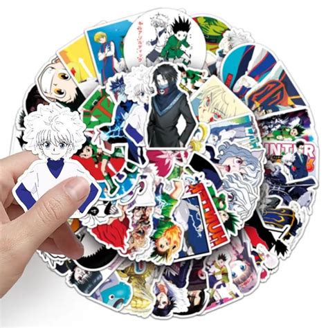 BSDK Gaming Pack of 50 Hunter x Hunter Stickers for Laptop, Phone ...