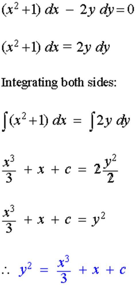 Image result for First Order Separable Differential Equation