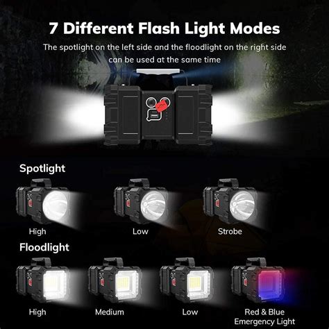 DOCOSS 2 in 1 Torch Light High Power Long Distance Rechargeable Torch