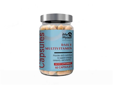 Buy iMeMyself Daily Multivitamin Dietary Supplement Vegetarian Capsule ...