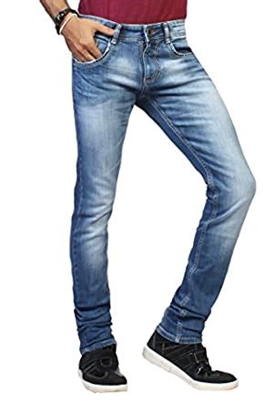 Buy Louppee Mens Denim Jeans -Light Blue -38 at Amazon.in