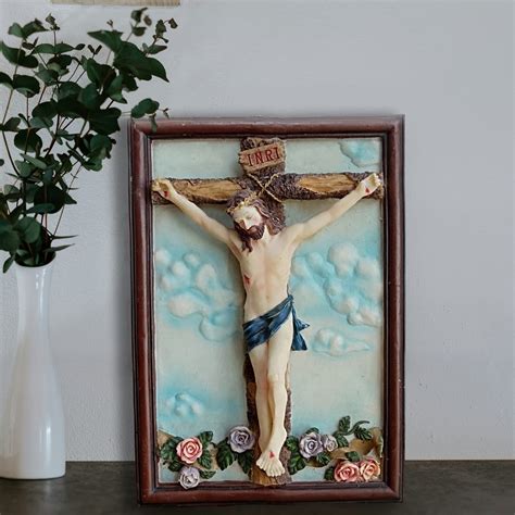 Christianartworkshop Classic Resin Crucifix Jesus Statue - Spiritual ...