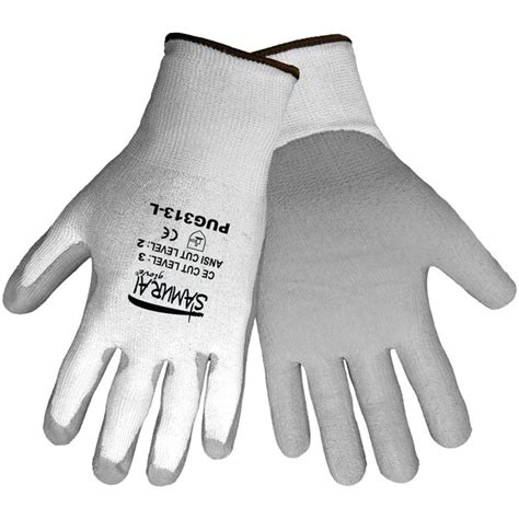 Global Glove PUG-313 Samurai Tuffalene HDPE Polyurethane Gloves, Cut ...