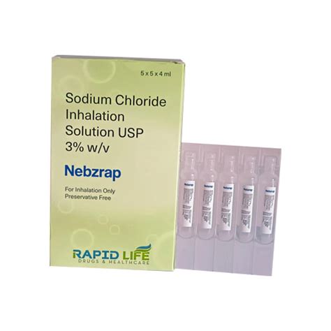 Sodium Chloride Inhalation Solution 3% w/v Rapid Life Drugs Healthcar