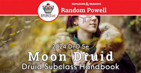 DnD 2024 Circle of the Moon Druid Subclass Guide